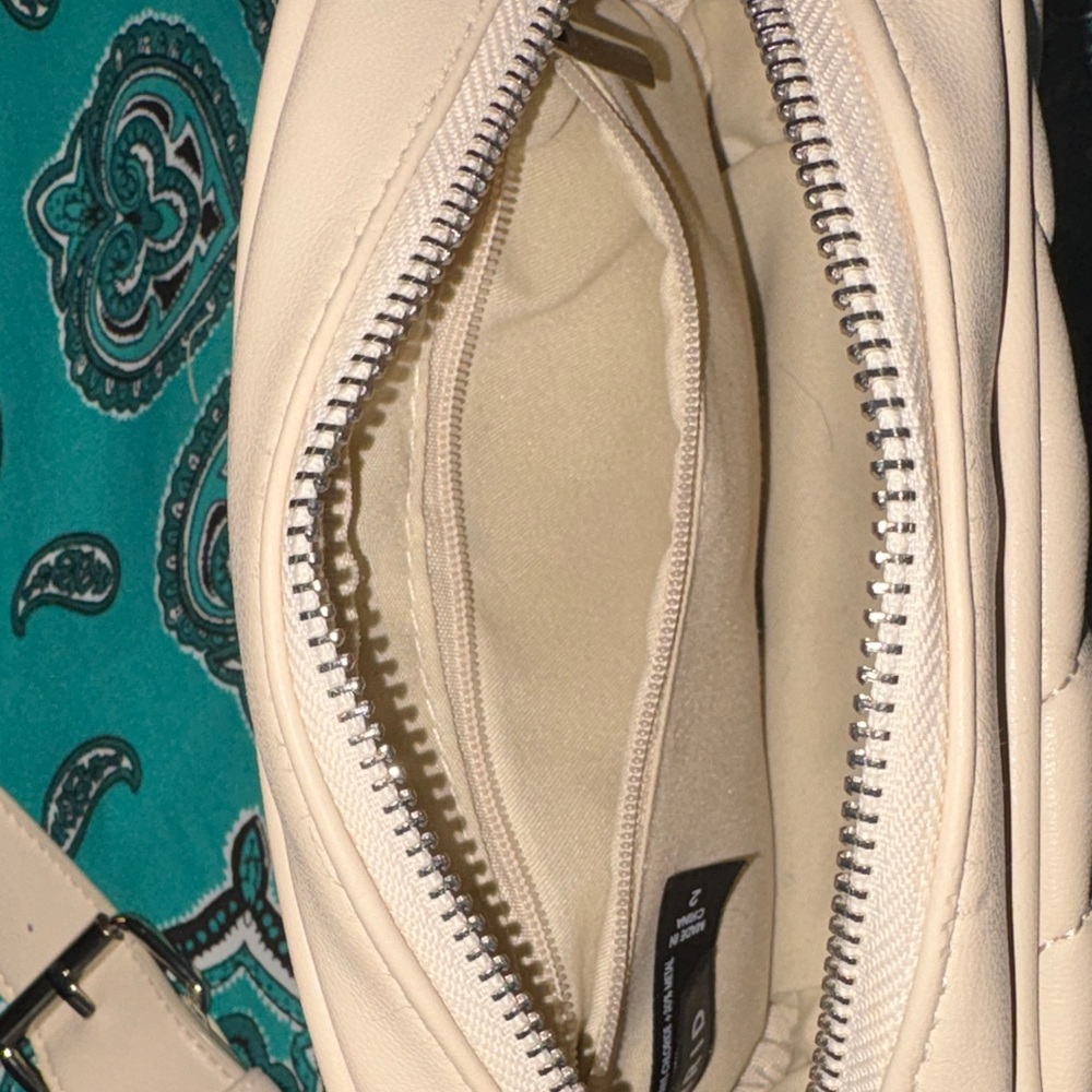 Torrid Faux Leather Quilted Belt Bag in Cream - Picture 7 of 14